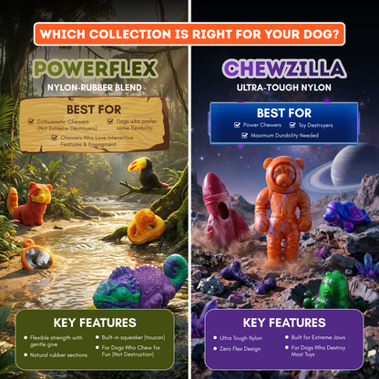 Happy Staffy Co. PowerFlex Jungle Trek Collection Dog Chew Toy
