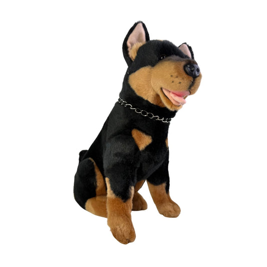 Bocchetta Plush Jake - Kelpie - 38cm sitting, black and tan
