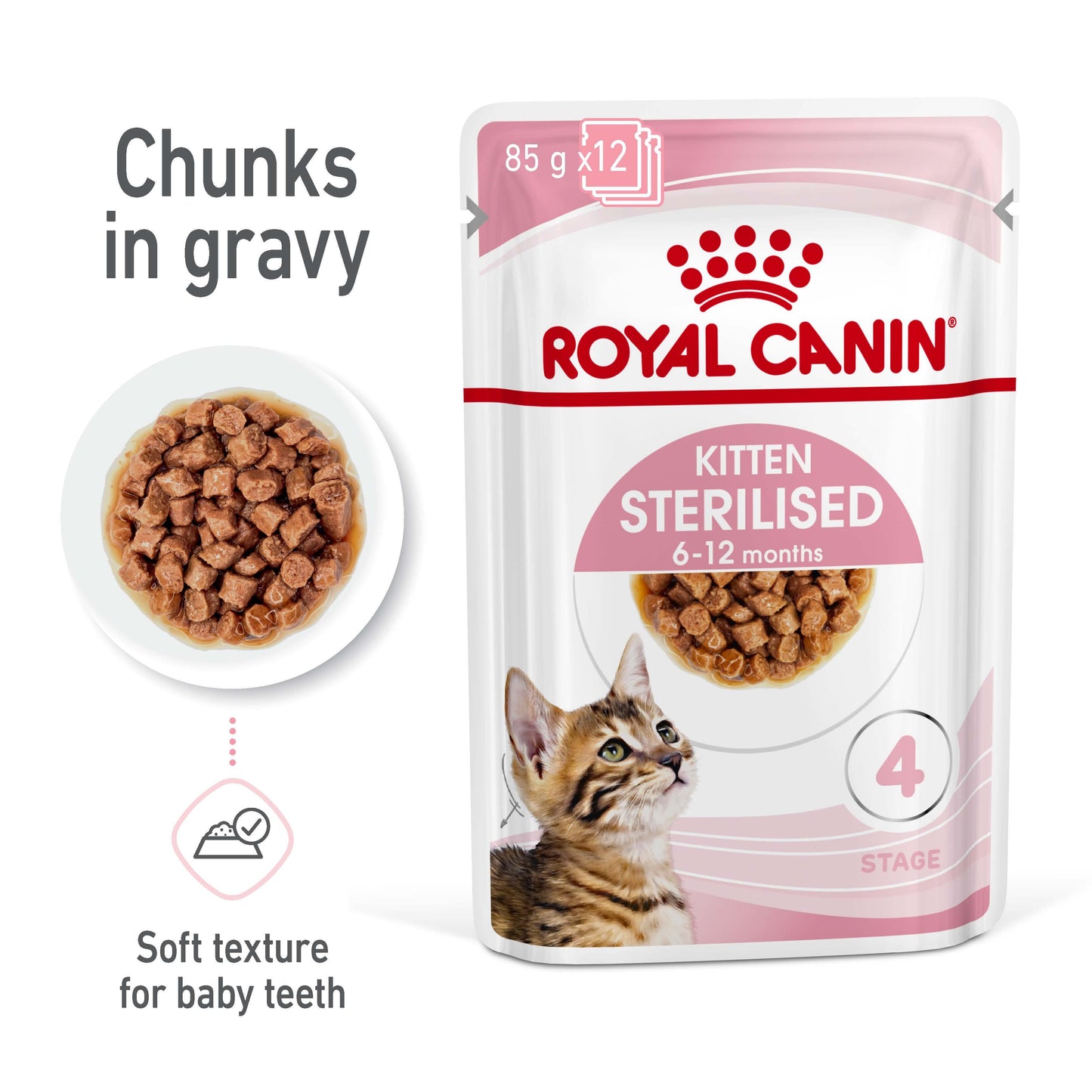 ROYAL CANIN Kitten Food in Gravy 85g