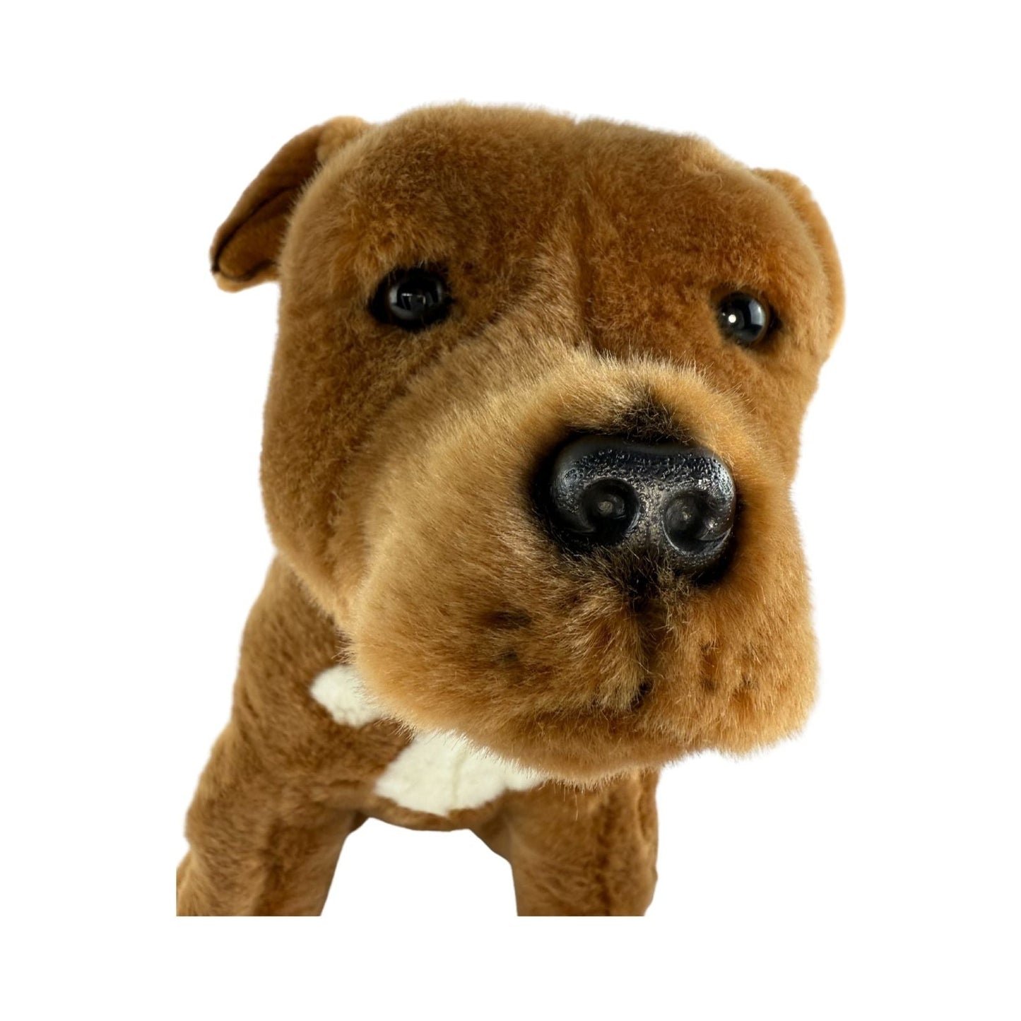 Bocchetta Plush Lester - Staffy - 32cm sitting, brown