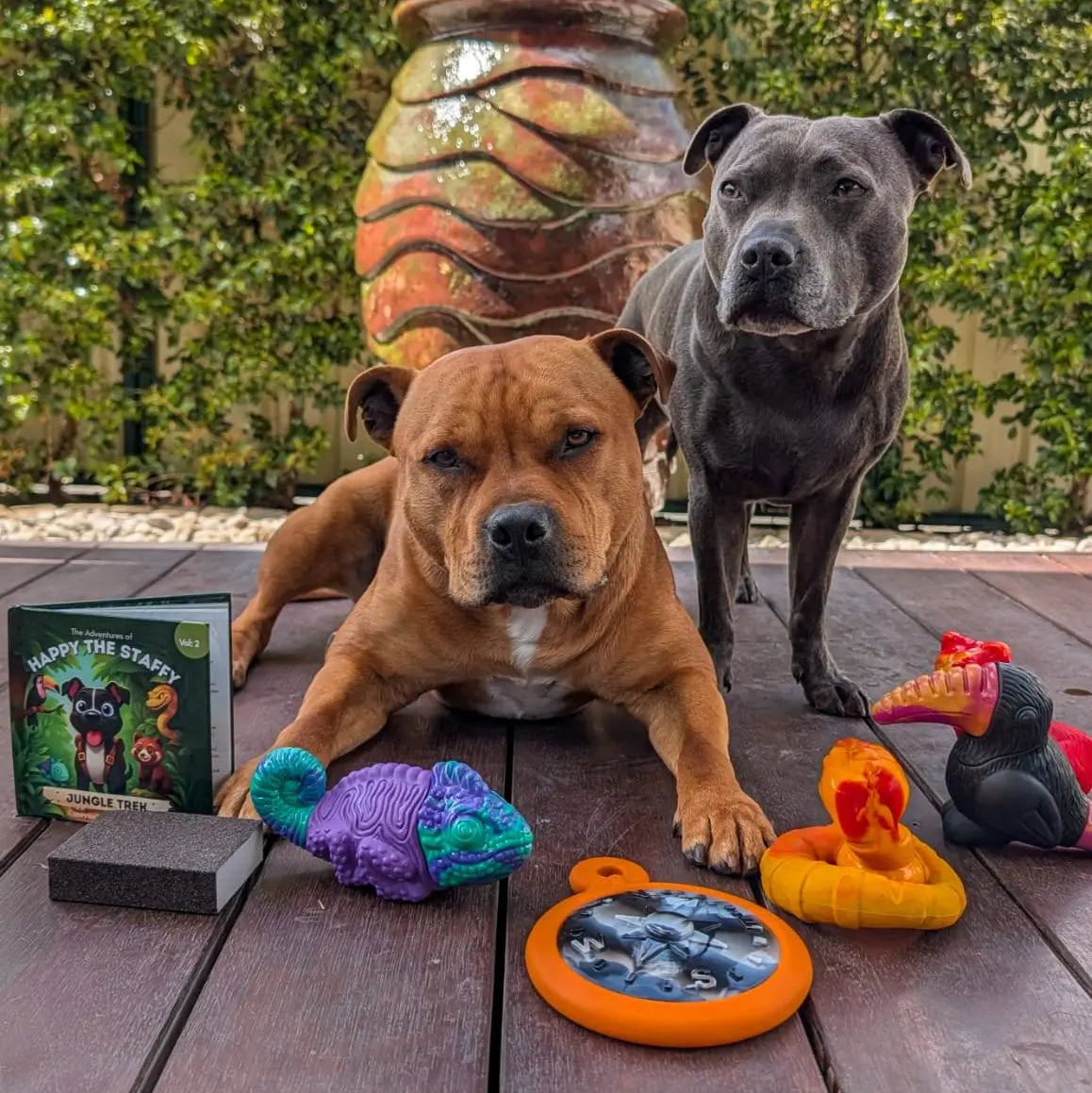 Happy Staffy Co. PowerFlex Jungle Trek Collection Dog Chew Toy