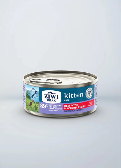 (NEW!!!) Ziwi Peak Beef with Mackerel Recipe Kitten Wet Food 85g
