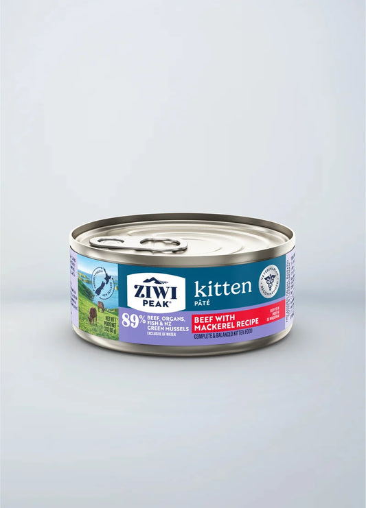 (NEW!!!) Ziwi Peak Beef with Mackerel Recipe Kitten Wet Food 85g