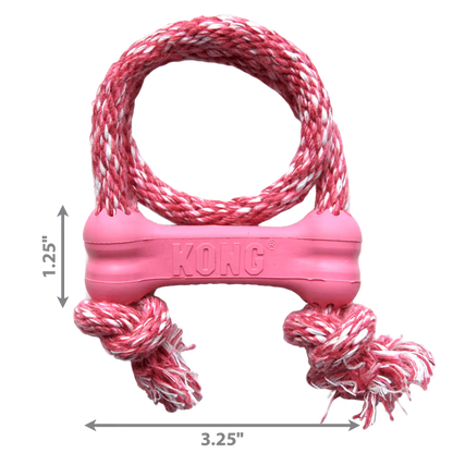 KONG PUPPY Goodie Bone With Rope Xsmall