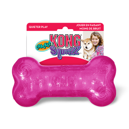 KONG Squeezz Crackle Bone (Assorted)