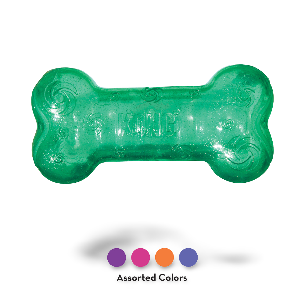 KONG Squeezz Crackle Bone (Assorted)