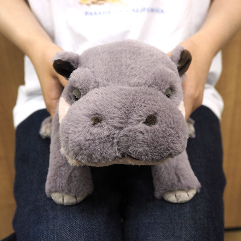 LYING HIPPO STUFFED TOY M
