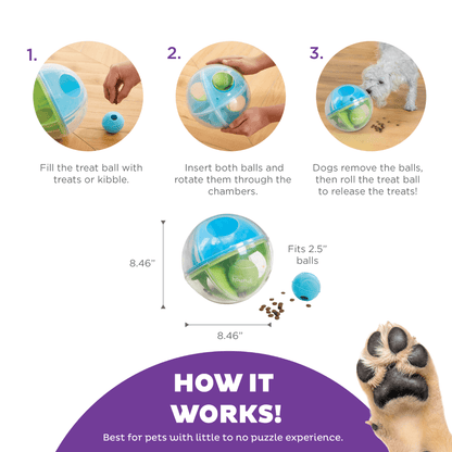 NINA OTTOSSON A-Maze Ball Interactive Puzzle Dog Toy