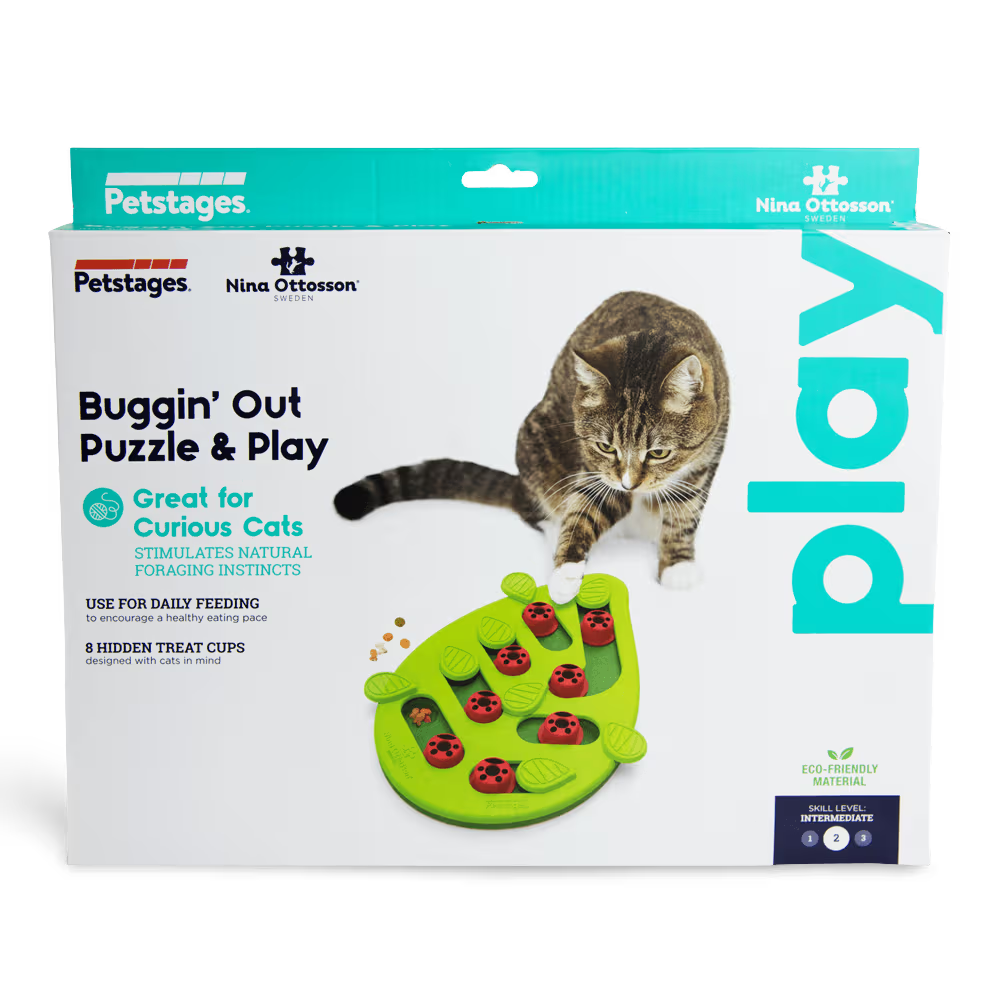 Nina Ottosson CATSTAGES Cat Puzzle And Play Buggin Out