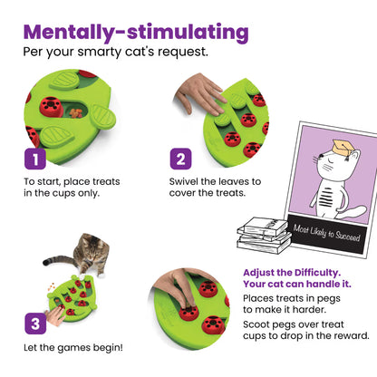 Nina Ottosson CATSTAGES Cat Puzzle And Play Buggin Out