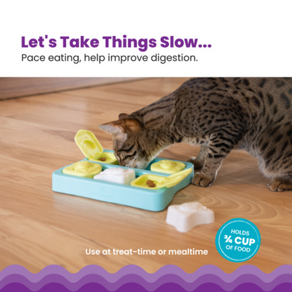 Nina Ottosson Kitty Cube Treat Dispensing Puzzle Cat Toy - Level 2