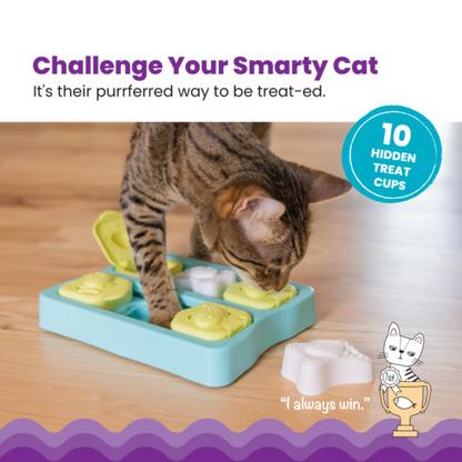 Nina Ottosson Kitty Cube Treat Dispensing Puzzle Cat Toy - Level 2