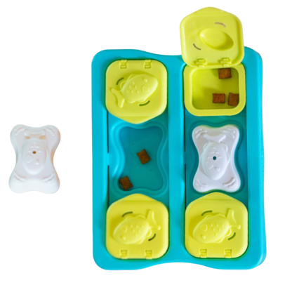 Nina Ottosson Kitty Cube Treat Dispensing Puzzle Cat Toy - Level 2