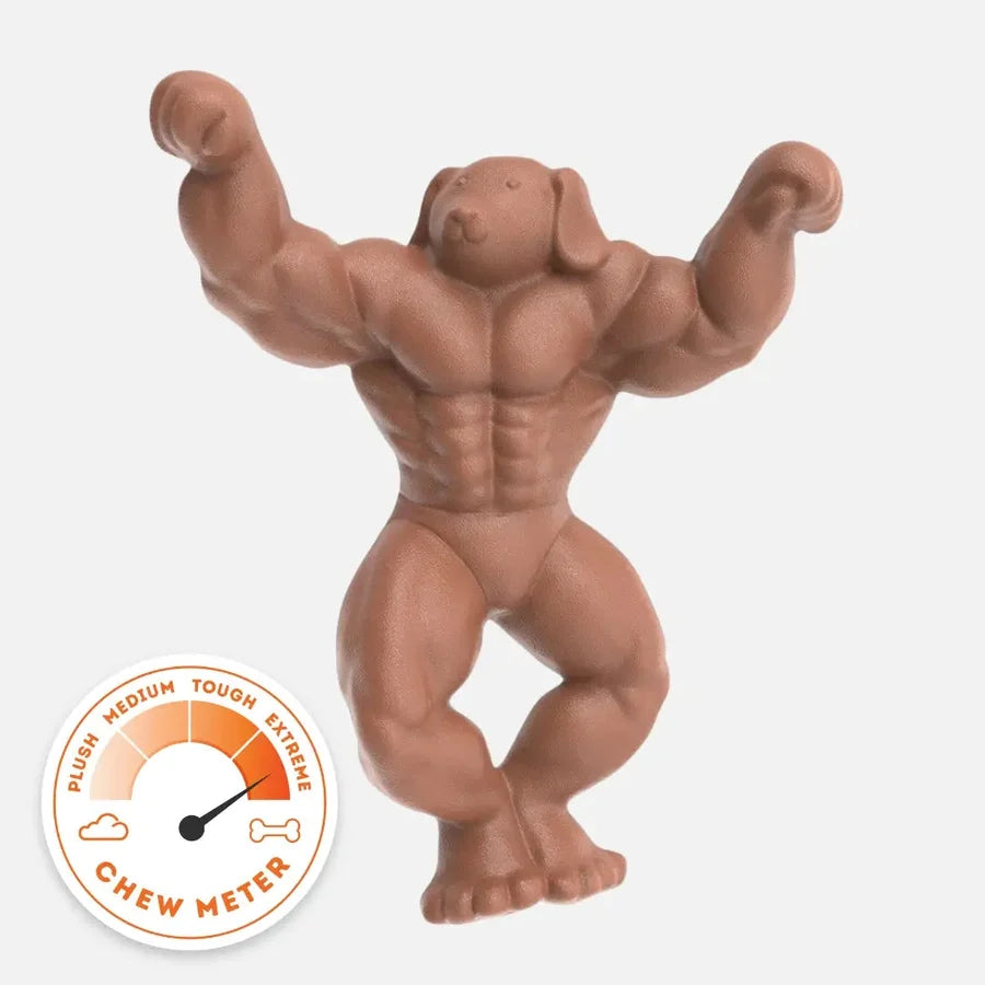 Happy Staffy Co. Staffy Schwarzenegger Dog Chew Toy