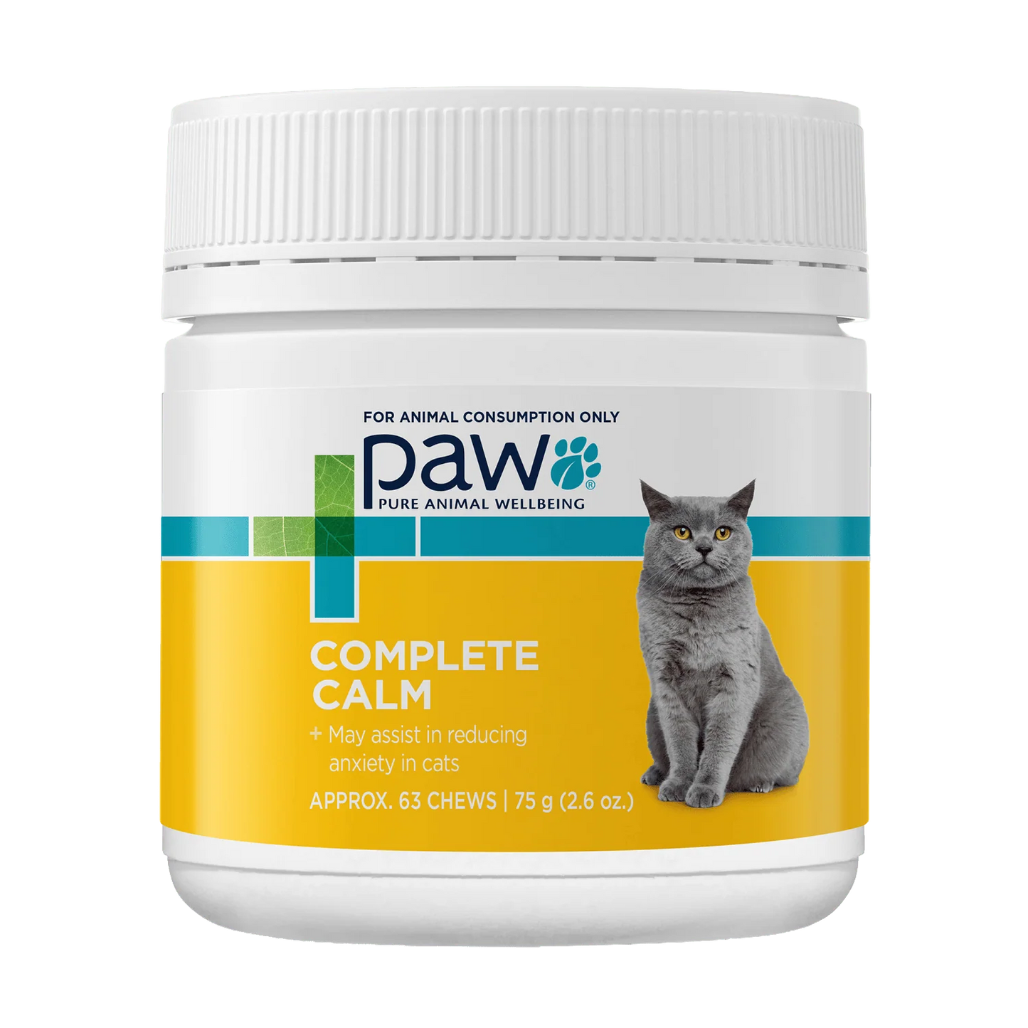 PAW COMPLETE CALM FOR CATS 75G 63 CHEWS