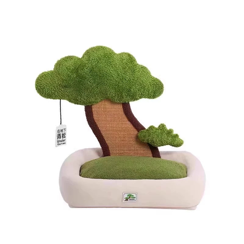 Zeze "Pine Under Tree" Cat Scratcher Bed (L)