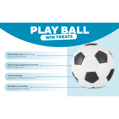 Planet Dog Soccer Ball Dog Treat Dispensing Toy White