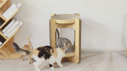 Woodtone Duo Cat Scratcher Table