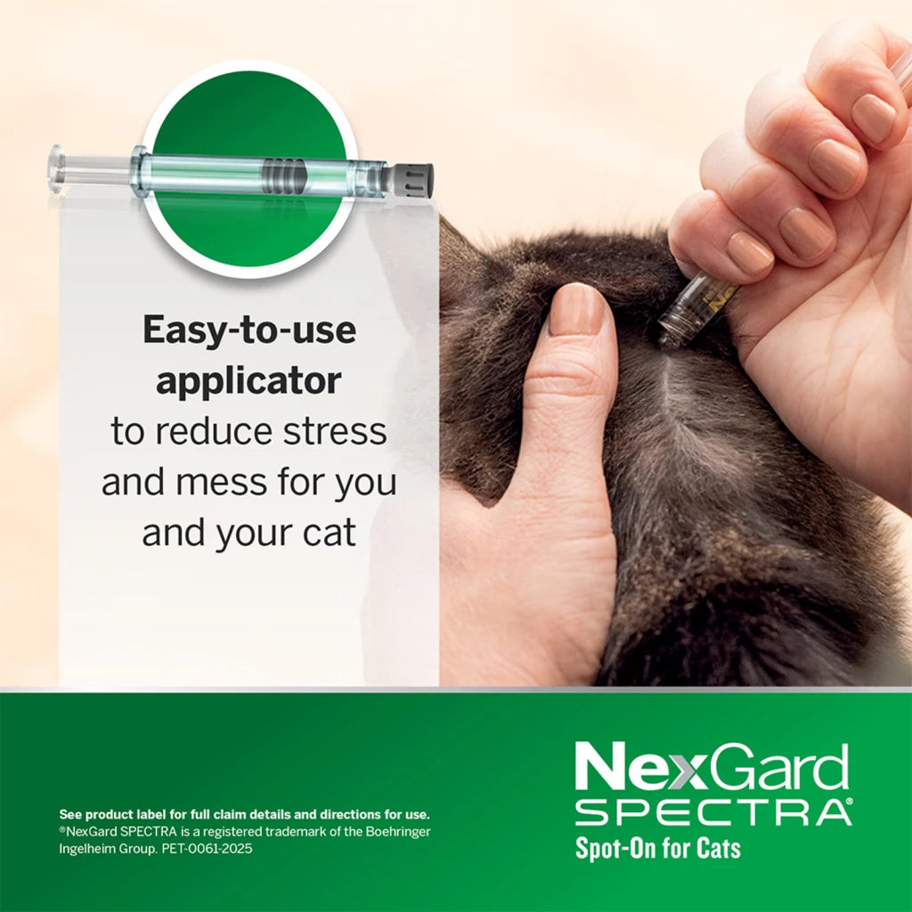 NexGard SPECTRA Flea, Tick & Worming Spot On for Cats 2.5 - 7.5kg