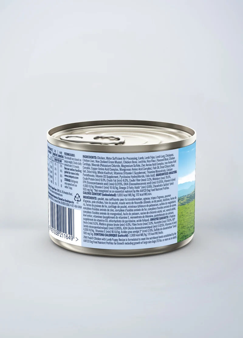 ZiwiPeak Wet Puppy Food Chicken with Lamb Recipe 170g