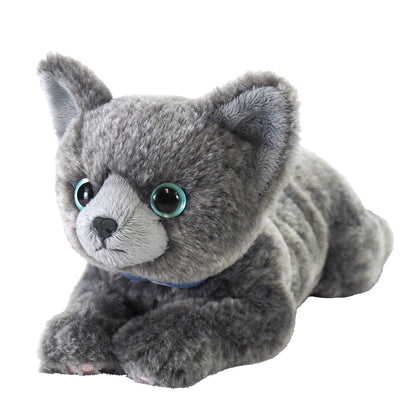 LYING CAT STUFFED TOY S RUSSIAN BLUE
