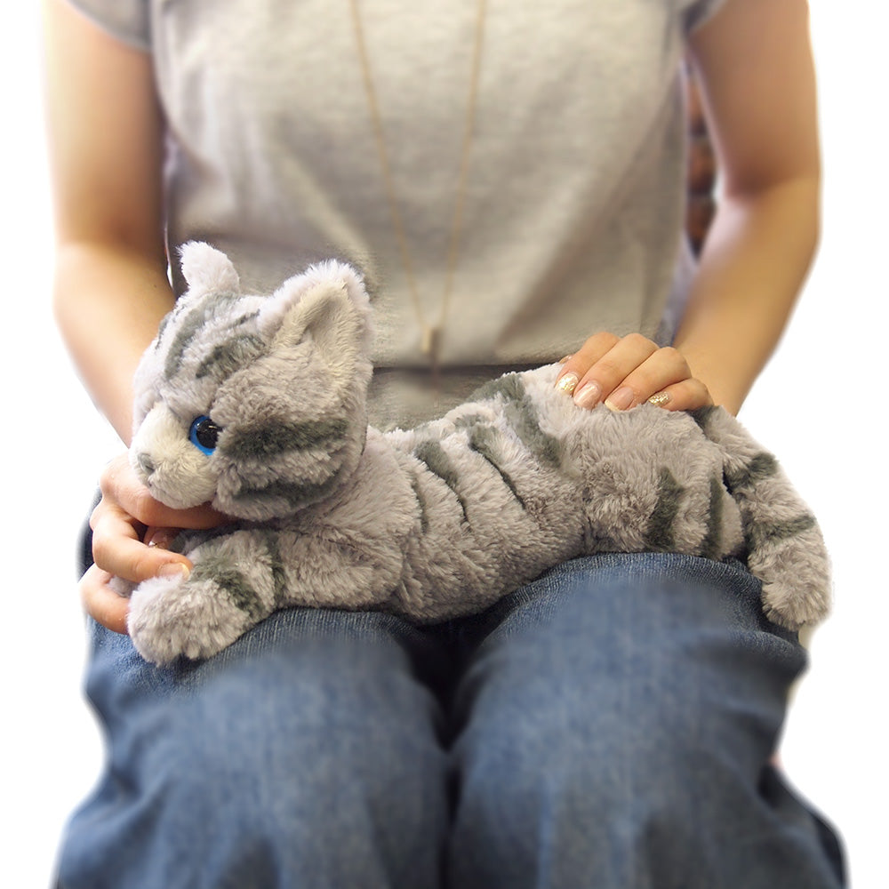 LYING CAT STUFFED TOY S AMERICAN SHORT HAIR