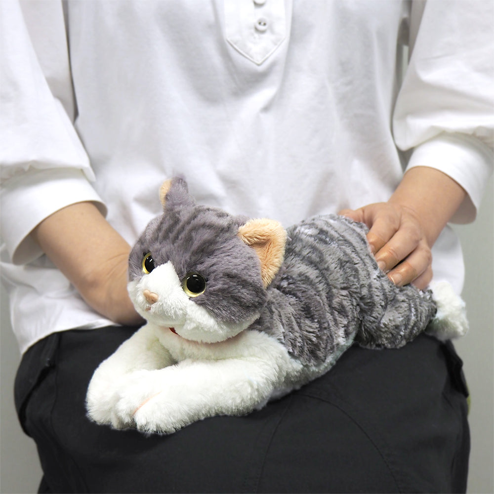 LYING CAT STUFFED TOY S SABASHIRO