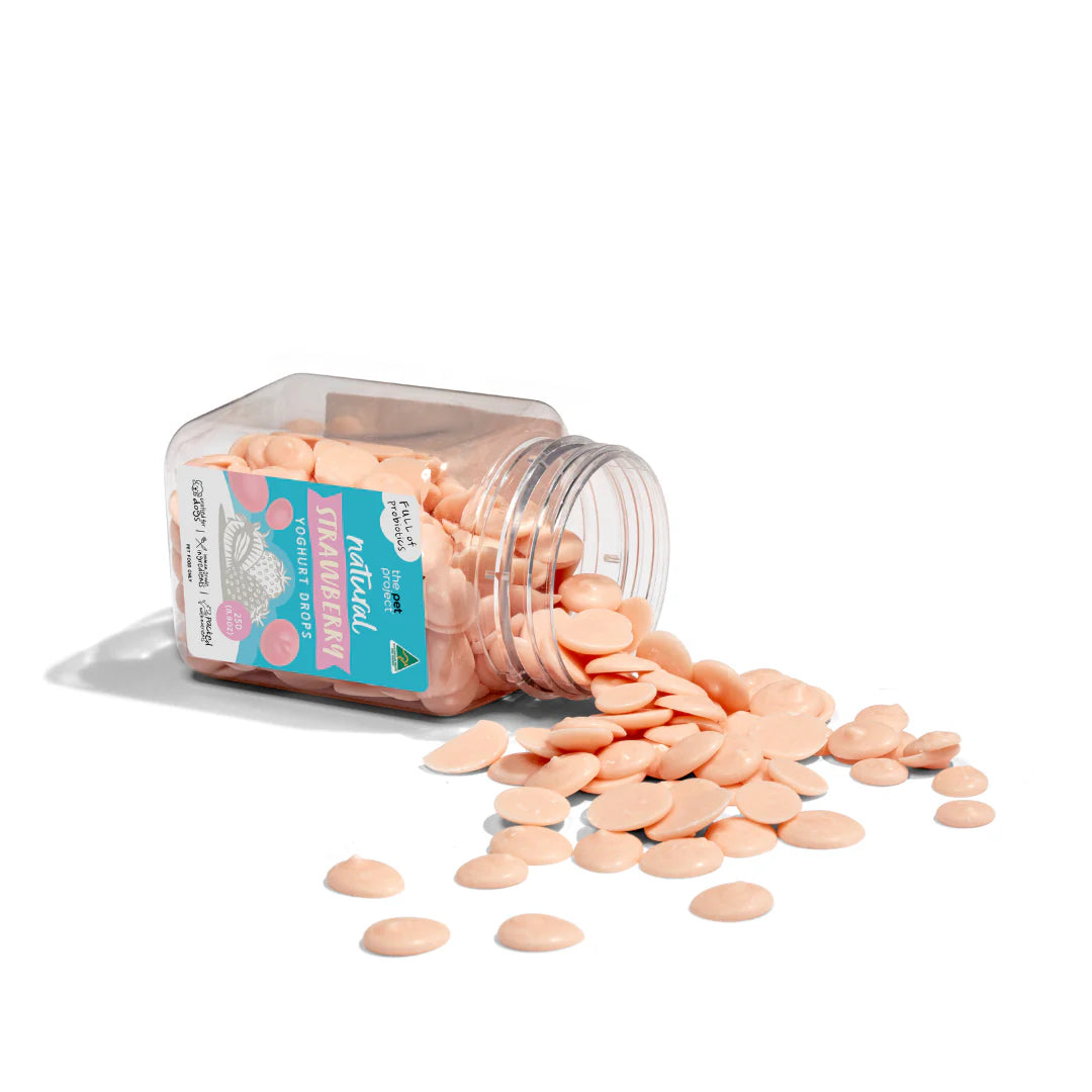 THE PET PROJECT YOGHURT DROPS - STRAWBERRY 250G