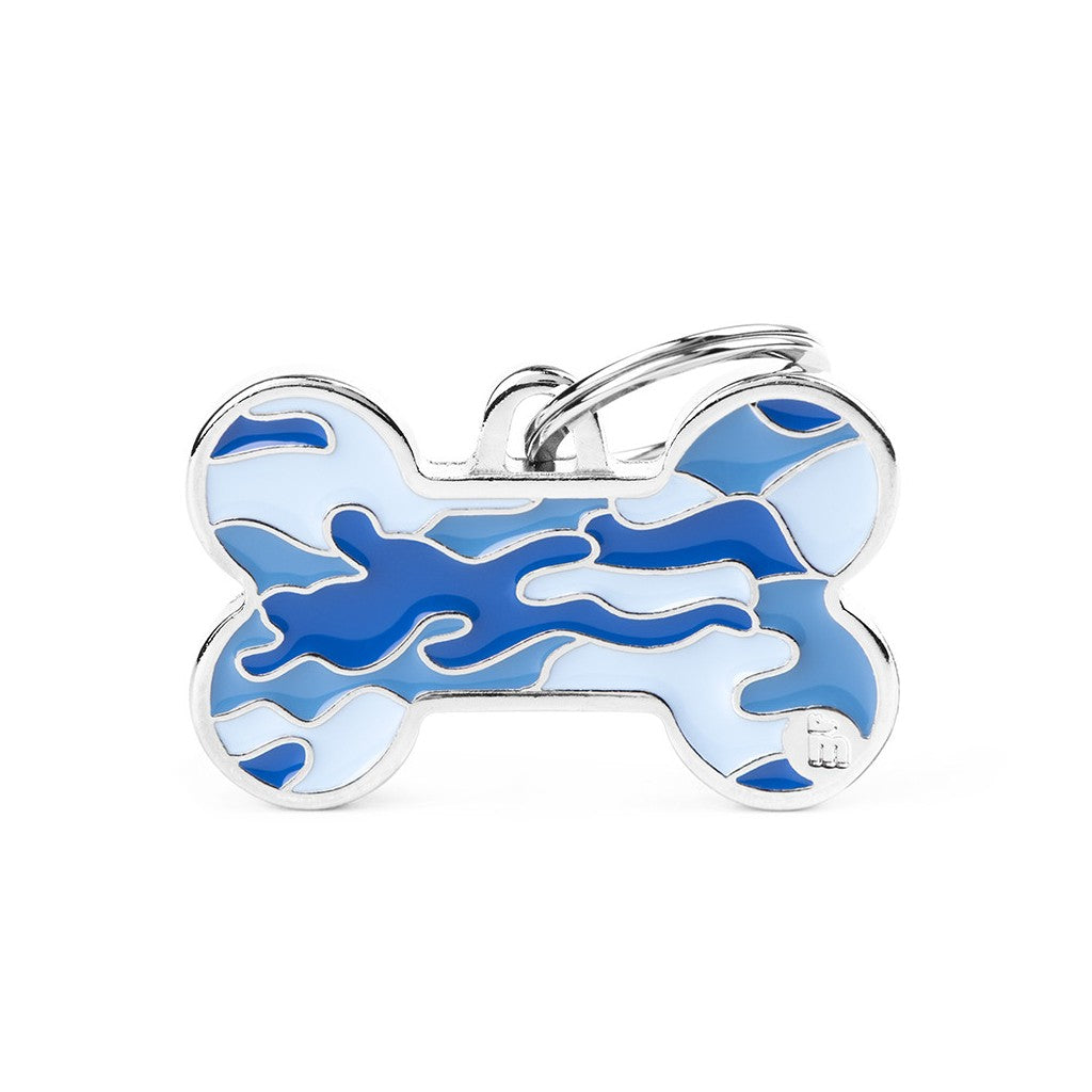 My Family Style Camouflage Big Bone ID Tag