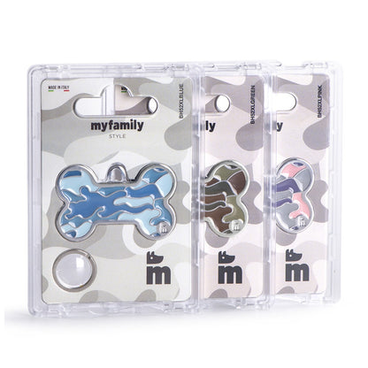 My Family Style Camouflage Big Bone ID Tag