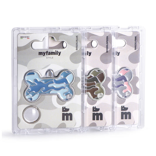 My Family Style Camouflage Big Bone ID Tag