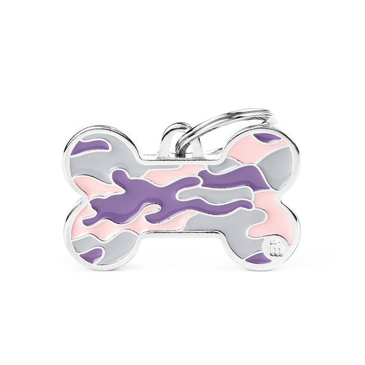 My Family Style Camouflage Big Bone ID Tag