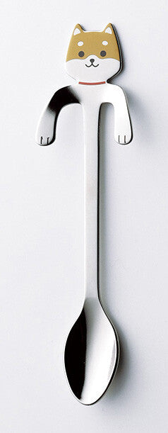 Dog Shaped Stainless Steel Coffee / Dessert Spoon - Made in Japan