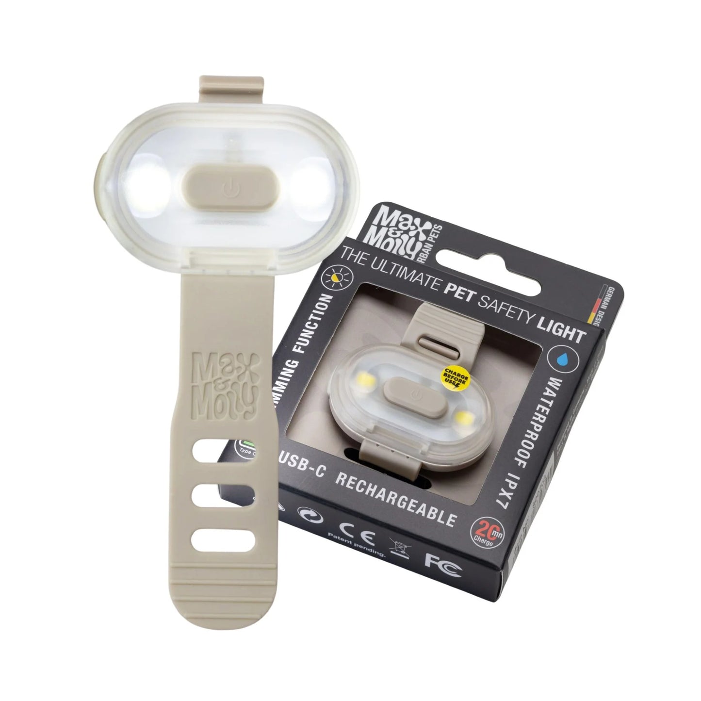 MAX & MOLLY MATRIX 2.0 ULTRA LED SAFETY LIGHT - SAND