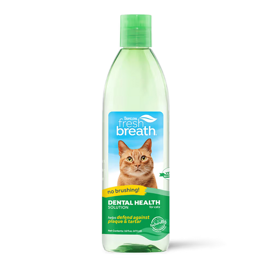 TropiClean Fresh Breath Dental Health Solution Original for Cats 473mL