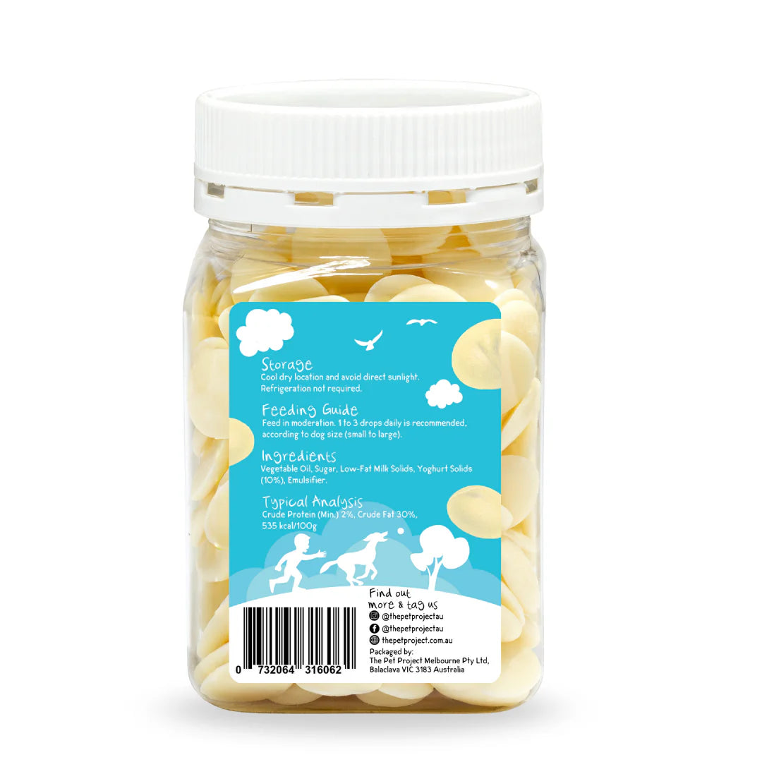 THE PET PROJECT YOGHURT DROPS - VANILLA 250G