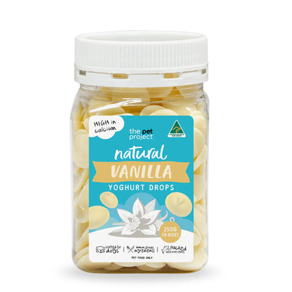 THE PET PROJECT YOGHURT DROPS - VANILLA 250G